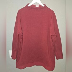 Tribal Maroon Oversized Sweater Size Small